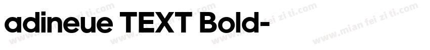 adineue TEXT Bold字体转换